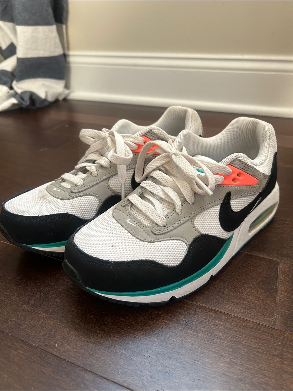 Nike Air Max Women's Sneakers White Black Teal Coral